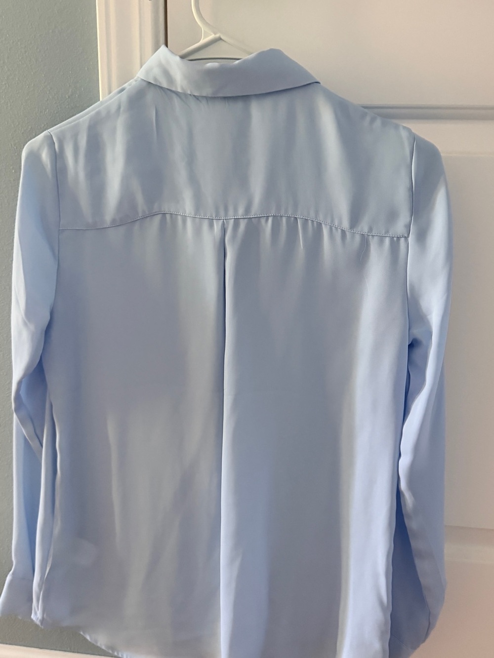 H&M Pale Blue Long-Sleeve Button Shirt - Picture 4 of 4